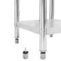 Mesa de trabajo para cocina acero inoxidable 80x60x85 cm de vidaXL, Restauración - Ref: Foro24-51186, Precio: 143,03 €, Descu...