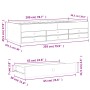 Tumbona con cajones madera de ingeniería blanco 100x200 cm de vidaXL, Camas y somieres - Ref: Foro24-3280867, Precio: 178,28 ...