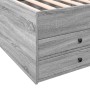 Tumbona con cajones madera ingeniería gris Sonoma 90x190 cm de vidaXL, Camas y somieres - Ref: Foro24-3280886, Precio: 211,13...
