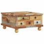 Mesa de centro de madera maciza reciclada 70x70x38 cm en Mesas de centro | Comprar online en Foru.es