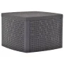 Mesa auxiliar de plástico color moca 54x54x36,5 cm de vidaXL, Mesas de jardín - Ref: Foro24-48776, Precio: 38,28 €, Descuento: %