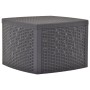 Mesa auxiliar de plástico color moca 54x54x36,5 cm de vidaXL, Mesas de jardín - Ref: Foro24-48776, Precio: 41,06 €, Descuento: %