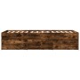 Tumbona con cajones madera ingeniería roble ahumado 100x200 cm de vidaXL, Camas y somieres - Ref: Foro24-3280871, Precio: 213...