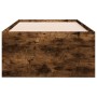 Tumbona con cajones madera ingeniería roble ahumado 100x200 cm de vidaXL, Camas y somieres - Ref: Foro24-3280871, Precio: 213...