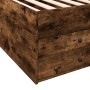 Tumbona con cajones madera ingeniería roble ahumado 100x200 cm de vidaXL, Camas y somieres - Ref: Foro24-3280871, Precio: 213...
