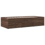 Tumbona con cajones madera ingeniería roble marrón 100x200 cm de vidaXL, Camas y somieres - Ref: Foro24-3280873, Precio: 188,...