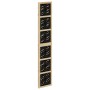 Biombo separador 3 paneles madera maciza Paulownia marrón negro de vidaXL, Divisores de ambientes - Ref: Foro24-358800, Preci...