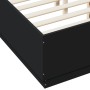 Estructura de cama madera de ingeniería negra 120x190 cm de vidaXL, Camas y somieres - Ref: Foro24-3209745, Precio: 143,57 €,...