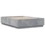 Estructura de cama madera de ingeniería gris hormigón 120x190cm de vidaXL, Camas y somieres - Ref: Foro24-3209747, Precio: 13...