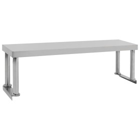 Estante para mesa de trabajo de acero inoxidable 120x30x35 cm de vidaXL, Restauración - Ref: Foro24-51192, Precio: 83,49 €, D...