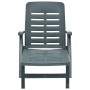Tumbona plegable de plástico verde de vidaXL, Tumbonas - Ref: Foro24-48755, Precio: 114,61 €, Descuento: %