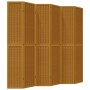 Biombo separador de 6 paneles madera maciza paulownia marrón de vidaXL, Divisores de ambientes - Ref: Foro24-358828, Precio: ...
