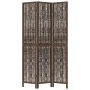 Dark brown paulownia wood 3-panel separator screen by vidaXL, Room dividers - Ref: Foro24-358655, Price: 99,22 €, Discount: %