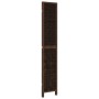 Biombo separador de 3 paneles madera paulownia marrón oscuro de vidaXL, Divisores de ambientes - Ref: Foro24-358655, Precio: ...
