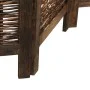 Dark brown paulownia wood 3-panel separator screen by vidaXL, Room dividers - Ref: Foro24-358655, Price: 99,22 €, Discount: %