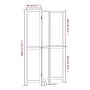Dark brown paulownia wood 3-panel separator screen by vidaXL, Room dividers - Ref: Foro24-358655, Price: 99,22 €, Discount: %