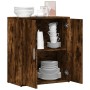 Aparador de madera de ingeniería roble ahumado 60x31x70 cm de vidaXL, Aparadores - Ref: Foro24-840461, Precio: 61,25 €, Descu...