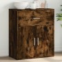 Aparador de madera de ingeniería roble ahumado 60x31x70 cm de vidaXL, Aparadores - Ref: Foro24-840468, Precio: 66,78 €, Descu...