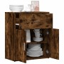 Aparador de madera de ingeniería roble ahumado 60x31x70 cm de vidaXL, Aparadores - Ref: Foro24-840468, Precio: 66,78 €, Descu...