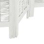 Biombo separador de 3 paneles madera maciza Paulownia blanco de vidaXL, Divisores de ambientes - Ref: Foro24-358669, Precio: ...