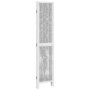 Biombo separador de 4 paneles madera maciza Paulownia blanco de vidaXL, Divisores de ambientes - Ref: Foro24-358674, Precio: ...