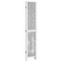 Biombo separador de 6 paneles madera maciza Paulownia blanco de vidaXL, Divisores de ambientes - Ref: Foro24-358683, Precio: ...