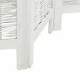 Biombo separador de 6 paneles madera maciza Paulownia blanco de vidaXL, Divisores de ambientes - Ref: Foro24-358683, Precio: ...