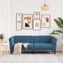 3-Sitzer-Sofa aus blauem Samt von vidaXL, Sofas - Ref: Foro24-372593, Preis: 278,19 €, Rabatt: %