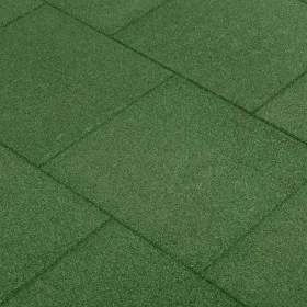 Losetas de goma protección de caídas 6 unidades verde 50x50x3cm de vidaXL, Suelos y moquetas - Ref: Foro24-92321, Precio: 92,...