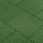 Fall protection rubber tiles 6 units green 50x50x3cm by vidaXL, Floors and carpets - Ref: Foro24-92321, Price: 92,64 €, Disco...