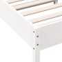Estructura de cama madera maciza de pino blanco 100x200 cm de vidaXL, Camas y somieres - Ref: Foro24-844734, Precio: 98,91 €,...