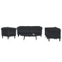 Juego de sofás 3 piezas terciopelo negro de vidaXL, Sofás - Ref: Foro24-3209214, Precio: 839,12 €, Descuento: %