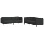Juego de sofás 2 piezas tela negro de vidaXL, Sofás - Ref: Foro24-3209240, Precio: 549,91 €, Descuento: %