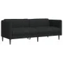 Juego de sofás 2 piezas tela negro de vidaXL, Sofás - Ref: Foro24-3209240, Precio: 506,31 €, Descuento: %