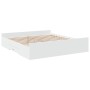 Estructura cama con cajones madera ingeniería blanca 180x200 cm de vidaXL, Camas y somieres - Ref: Foro24-3280272, Precio: 16...