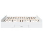Estructura cama con cajones madera ingeniería blanca 180x200 cm de vidaXL, Camas y somieres - Ref: Foro24-3280272, Precio: 16...