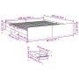 Estructura cama con cajones madera ingeniería blanca 180x200 cm de vidaXL, Camas y somieres - Ref: Foro24-3280272, Precio: 16...