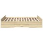 Cama con cajones madera de ingeniería roble Sonoma 120x190 cm de vidaXL, Camas y somieres - Ref: Foro24-3280323, Precio: 136,...