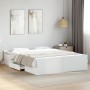 Estructura cama con cajones madera ingeniería blanca 160x200 cm de vidaXL, Camas y somieres - Ref: Foro24-3280279, Precio: 15...