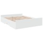 Estructura cama con cajones madera ingeniería blanca 160x200 cm de vidaXL, Camas y somieres - Ref: Foro24-3280279, Precio: 15...