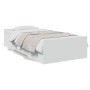 Cama con cajones madera de ingeniería blanco 100x200 cm de vidaXL, Camas y somieres - Ref: Foro24-3280328, Precio: 154,59 €, ...
