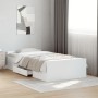 Cama con cajones madera de ingeniería blanco 100x200 cm de vidaXL, Camas y somieres - Ref: Foro24-3280328, Precio: 154,59 €, ...