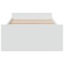 Cama con cajones madera de ingeniería blanco 100x200 cm de vidaXL, Camas y somieres - Ref: Foro24-3280328, Precio: 154,59 €, ...