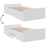 Cama con cajones madera de ingeniería blanco 100x200 cm de vidaXL, Camas y somieres - Ref: Foro24-3280328, Precio: 154,59 €, ...