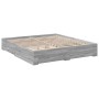 Cama con cajones madera ingeniería gris Sonoma 180x200 cm de vidaXL, Camas y somieres - Ref: Foro24-3280368, Precio: 177,68 €...