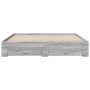 Cama con cajones madera ingeniería gris Sonoma 180x200 cm de vidaXL, Camas y somieres - Ref: Foro24-3280368, Precio: 177,68 €...