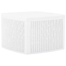 Weißer Beistelltisch aus Kunststoff 54x54x36,5 cm von vidaXL, Gartentische - Ref: Foro24-48774, Preis: 55,73 €, Rabatt: %