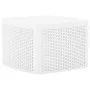 Mesa auxiliar de plástico blanco 54x54x36,5 cm de vidaXL, Mesas de jardín - Ref: Foro24-48774, Precio: 55,73 €, Descuento: %