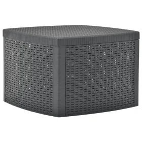 Anthracite gray plastic side table 54x54x36.5 cm by vidaXL, Garden tables - Ref: Foro24-48775, Price: 67,29 €, Discount: %