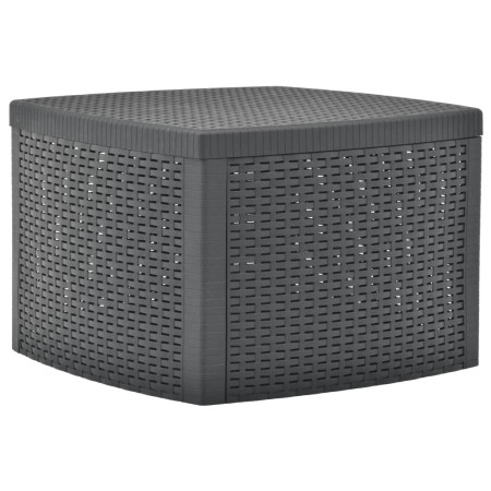Mesa auxiliar de plástico gris antracita 54x54x36,5 cm de vidaXL, Mesas de jardín - Ref: Foro24-48775, Precio: 68,62 €, Descu...